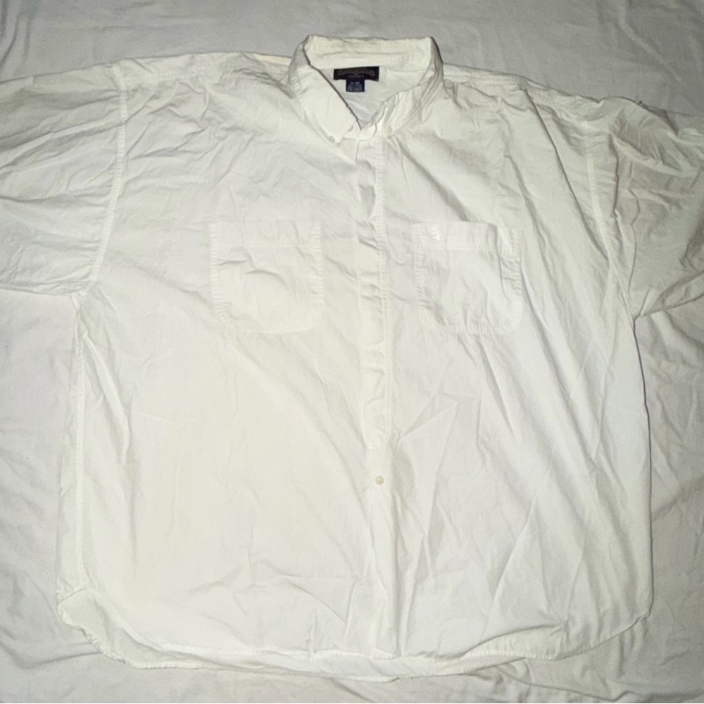 Puritan Men's Casual White Button Down Shirt